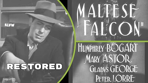 Humphrey Bogart Mary Astor | The Maltese Falcon (1941) Restored | Film Noir