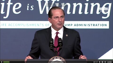 Sec. Azar: Most pro-life Administration in history 12-16-2020