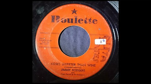 Jimmie Rodgers With Hugo Peretti & His Orchestra – Kisses Sweeter Than Wine