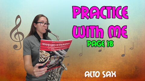 Sax Practice With Me | Standard Of Excellence Page 18