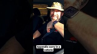 Pro tip for appendix carry in a vehicle #shorts #concealedcarry #firearmstraining