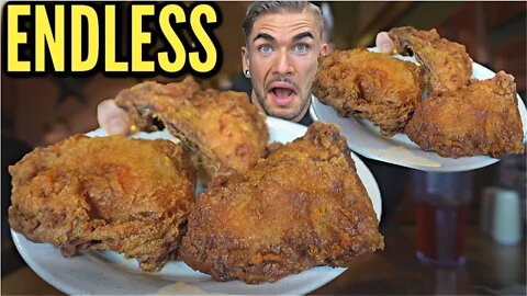 ALL YOU CAN EAT FRIED CHICKEN (Hopefully Unlimited) VS PRO EATER | Southern Fried Chicken