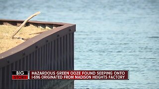 Hazardous green ooze found seeping onto I-696 originated from Madison Heights factory