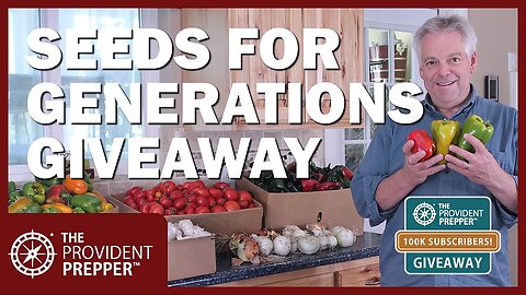 100K Subscriber Giveaway: Seeds for Generations $50 Store Credit