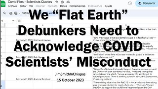 We "Flat Earth" Debunkers Need to Acknowledge COVID Scientists' Misconduct