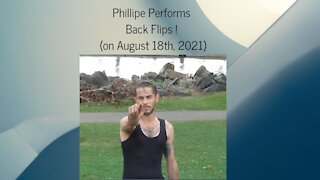 Phillipe Performs Back Flips !