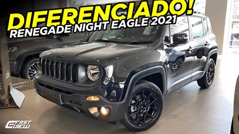 JEEP RENEGADE SPORT NIGHT EAGLE 2021 COM NOVA MULTIMÍDIA