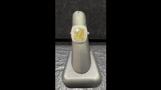 Fancy yellow natural diamond