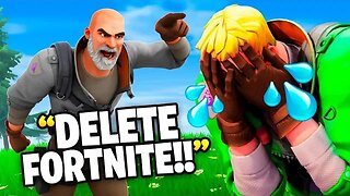 Pretending To Be His DAD in Fortnite!