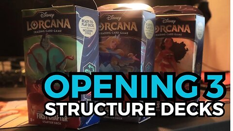 Opening All 3 Lorcana Starter Decks | Lorcana TCG