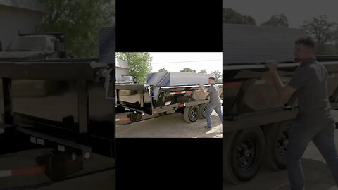 Unleash Your Hauling Potential with Our Folding Sided Dump Trailer! #shorts