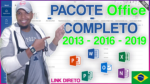 🔵Como Baixar e Instalar Pacote Office 2019 - 2016 - 2013 Completo - Link Direto Sem Encurtador!🔵