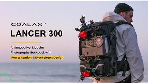 Lancer 300, Modular Backpack with Exoskeleton Design for Cameras and Outdoor Carry