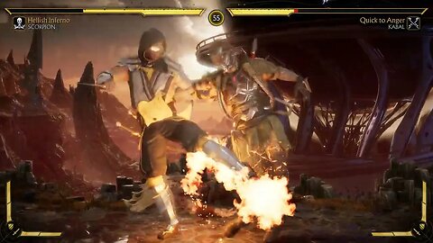 Mortal Kombat 11: Scorpion (Hellish Inferno) vs Kabal (Quick to Anger) - No Commentary 4K