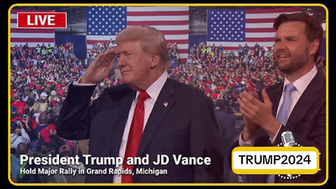 LIVE: President Trump and JD Vance Hold Major Rally in Grand Rapids, Michigan - 7/20/24