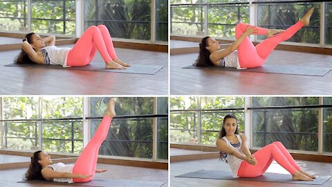 1 Exercises For A Flat Stomach At Home | Fitness With Namrata Purohit