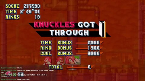 Sonic Mania - Reversed Knuckles