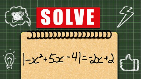 How to solve absolute values that contain a quadratic