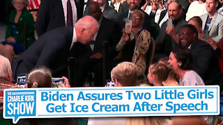 Biden Assures Two Little Girls Get Ice Cream After Speech
