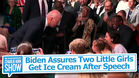 Biden Assures Two Little Girls Get Ice Cream After Speech