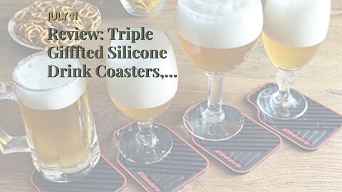 Review: Triple Gifffted Silicone Drink Coasters, Cars Enthusiast, Gifts for Men Who Have Everyt...