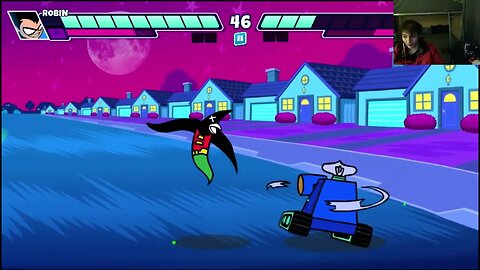 Robin VS Party Bot In A Cartoon Network Teen Titans Go! Jump Jousts 2 Battle With Live Commentary