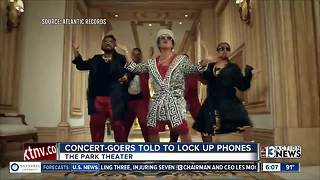 Bruno Mars fans had to lock up their phones at concert
