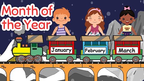 Months of the year song - 3D Animaton Preschool Nursery rhymes for children