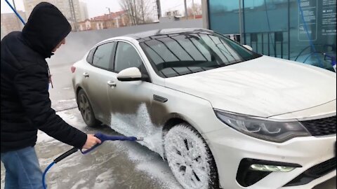 Car wash thick foam Kia Optima GT 2022