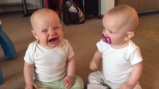 Twins Fight Over Pacifier | Funniest Sibling Rivalry Videos