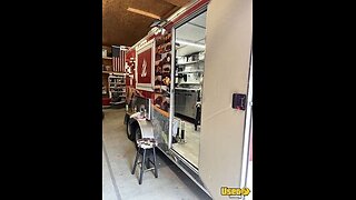 2019 - Diamond 8' x 17' Barbecue Concession Trailer with Fold Down Patio for Sale in North Carolina