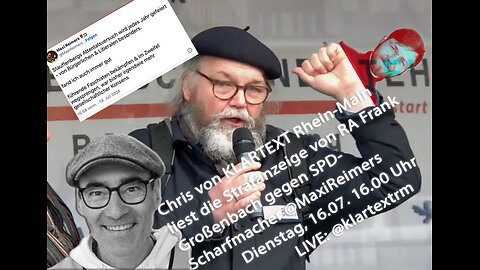 LIVESTREAM DER STRAFANZEIGE gegen SPD @MaxiReimers von KLARTEXT