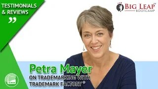 How Petra Mayer trademarked BIG LEAP BOOTCAMP® with Trademark Factory®