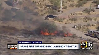 Dove Fire burning in northwest Valley grows to 1000 acres