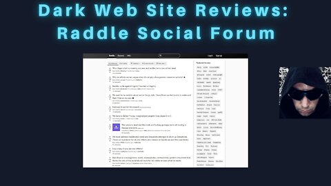 Dark Web Site Review: Raddle Social Forum