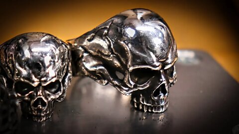 3D Printing & Casting Silver Skull Ring