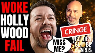 Woke Hollywood Golden Globes Get DESTROYED For CRINGE Award Show | Audience BEGS For Ricky Gervais!