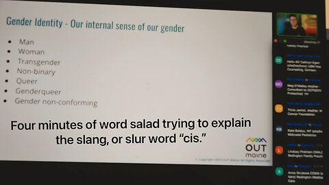 Four minutes of Out Maine “word salad” on gender