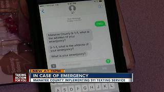 Can't call? You can now text 911 during an emergency in Manatee County