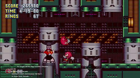 Sonic Mania - Knuckles and Knuckles kiss