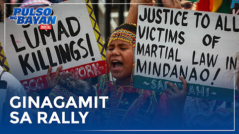 Menor de edad na katutubo, ginagamit sa rally ng makakaliwang grupo