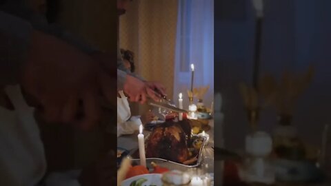 Thanksgiving 2022 | Turkey Dinner | #thanksgiving2022 #shorts #short #eating #dinner 55 Seconds #2