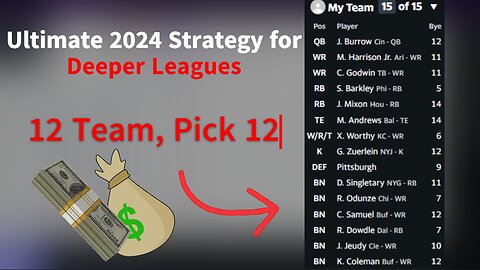 ULTIMATE Fantasy Football Strategy 2024 - WIN your league! FULL Mock Draft