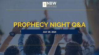 Prophecy Night Q&A (Why I Personally Cannot Support Donald Trump)