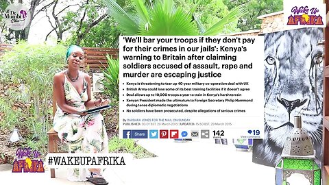 "HIGH ON COCAINE" British Soldiers Who Started 10,000 ACRE FIRE in KENYA Loose DIPLOMATIC IMMUNITY!