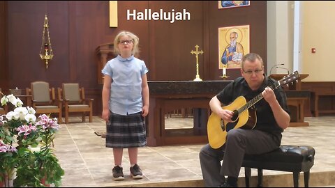 Hallelujah | 7 Year Old w/ Stunning Voice | Lyrics Added