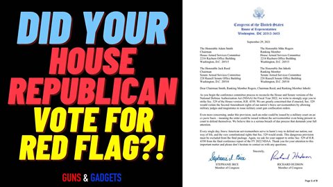 House Republicans “Promise” To Stop Red Flag in NDAA
