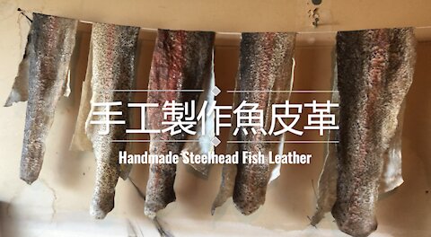 美國生活｜魚皮不只做料理 釣魚人手工製作魚皮革- 從新鮮魚皮鞣製成皮革 Making Fish Leather from Fish Skin. How to Tan Fish Skin