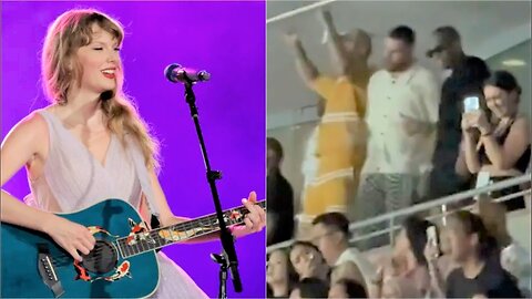 Taylor Swift Invite Travis Kelce to The Stage During Performance in Singapore