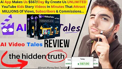 AI Video Tales Review Demo Bonus_ AI App Makes Us $567 By Create UNLIMITED YouTube Kids Story Videos